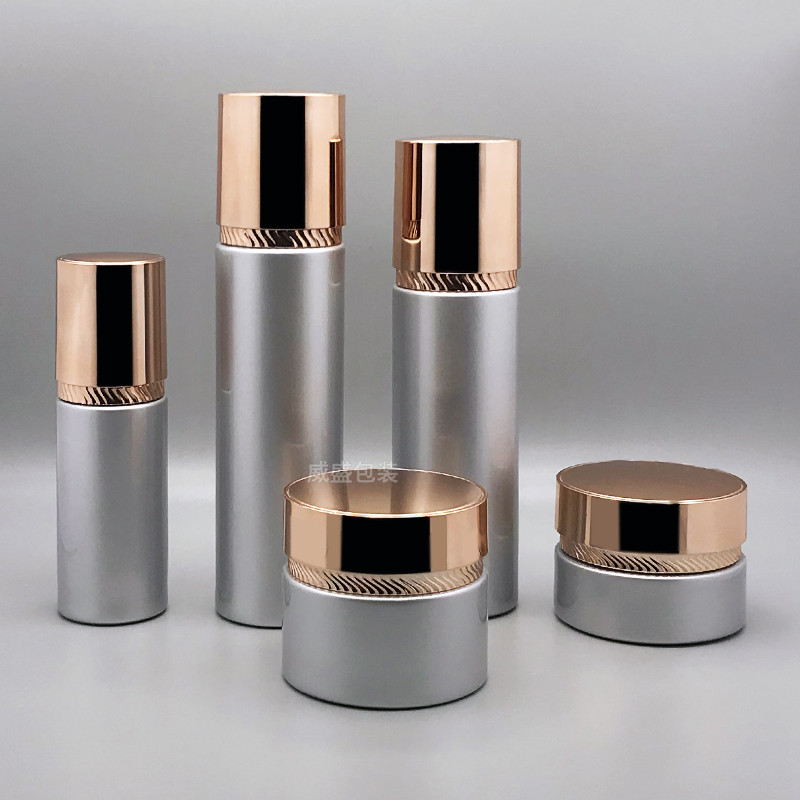 白色玻璃瓶定制 hth.com套装瓶子(图1)